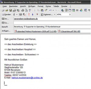 E-Mail Bewerbungen versenden - Betreff, Online - Bewerbungen