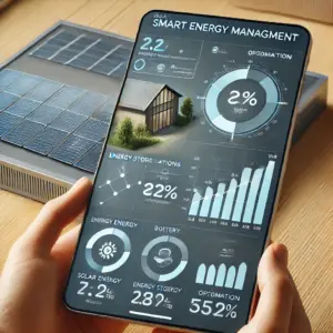 Energiesteuerung mit einer App auf dem Smartphone